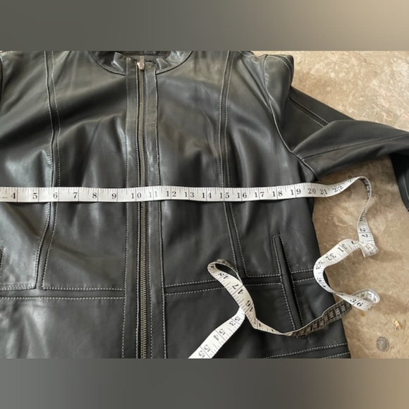 Acton The Olde Hide House Black Leather Jacket XL - Picture 10 of 10